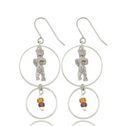 Bear Charm Earrings