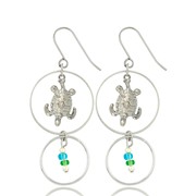 Turtle Charm Earrings