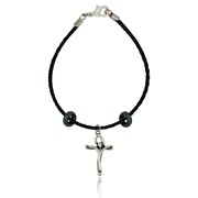 Crucifix Braided Bracelet