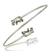 Hippopotamus Wire Bypass Cuff