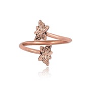 Adjustable Wire Butterfly Ring