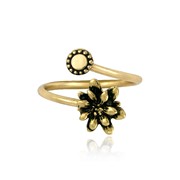Adjustable Wire Flower Ring