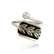 Olive Leaf Adjustable Bypass Ring