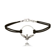 Bat Ring Cord Bracelet