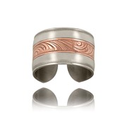 Polished Swirl Adjustable Ring