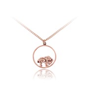 Buffalo Ring Chain Pendant