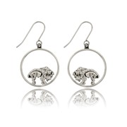 Buffalo Ring Earrings