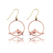 Dolphin Ring Earrings