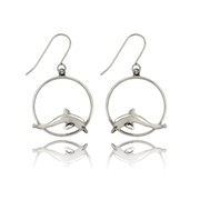 Dolphin Ring Earrings