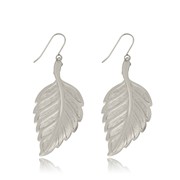 Medium Solid Leaf Earrings