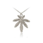 Marijuana Leaf Chain Pendant