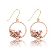 Train Engine Ring Earrings