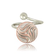 Adjustable Swirl Two-Tone Bypass Ring