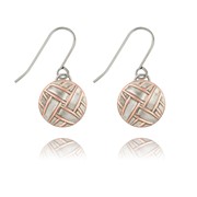 Weave Two-Tone Earrings