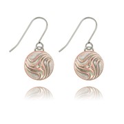 Swirl Two-Tone Earrings