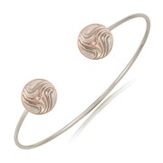 Swirl Two-Tone Wire Cuff
