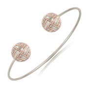 Weave Two-Tone Wire Cuff