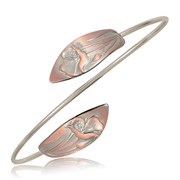 Lily Two-Tone Wire Bypass Adjustable Cuff