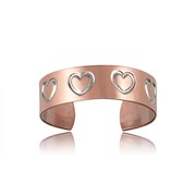 Heart Two-Tone Adjustable Ring
