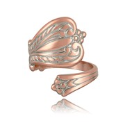 Border Spoon Two-Tone Adjustable Ring