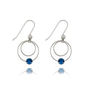 Swarovski Crystal Double Ring Earrings