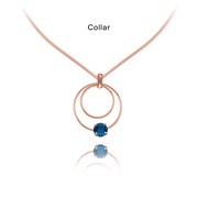 Swarovski Crystal Double Ring V-Collar