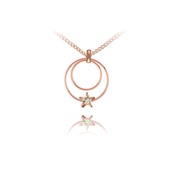 Swarovski Crystal Double Ring Pendant