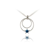 Swarovski Crystal Double Ring Pendant