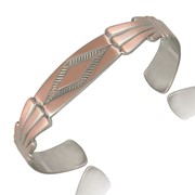 Diamond Pattern Two-Tone Cuff