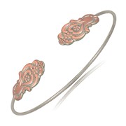 Heart Spoon Two-Tone Adjustable Cuff