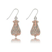 Flower Spoon Two-Tone Earrings